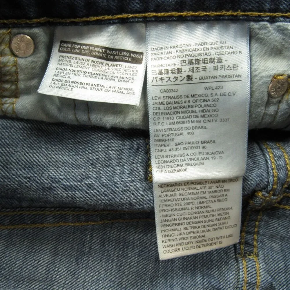 Levis‎ 527 Jeans Mens 34x34 Slim Bootcut Medium Wash Denim Cotton Lower Rise